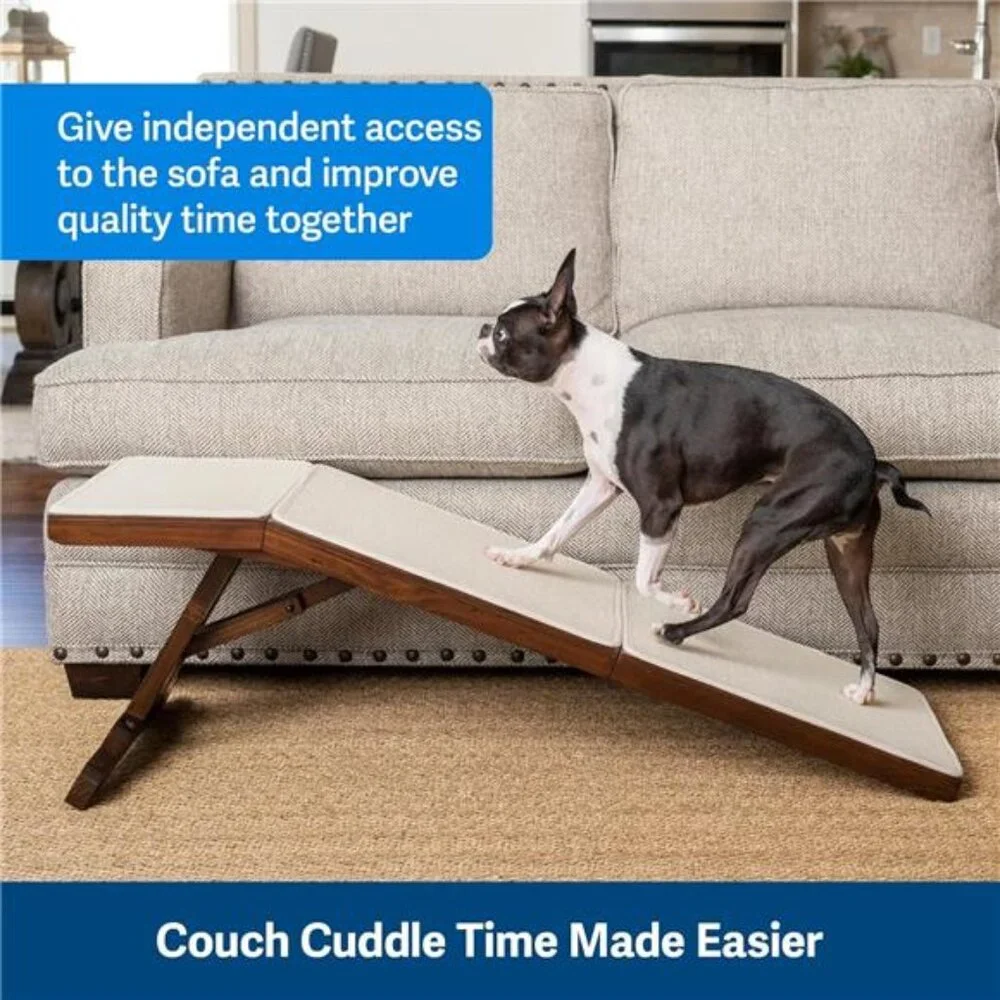 Sofa Ramp for Small Dogs –14 Inches Tall Reaches Most Couches–Supports upto 100